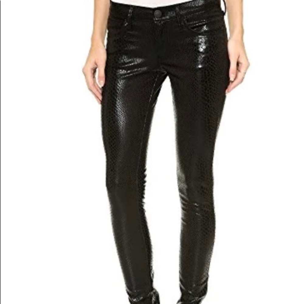 True Religion Casey Black Python Snake Super Skin… - image 3